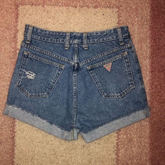 Guess Pants - Vintage Guess high wasted denim shorts